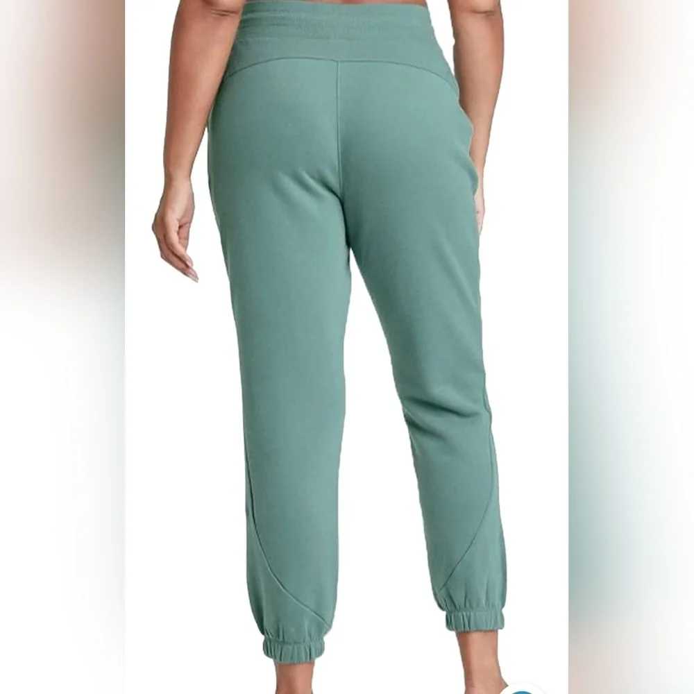 Women's Fleece Joggers 28" - All in Motion, Jade - L - Picture 4 of 6